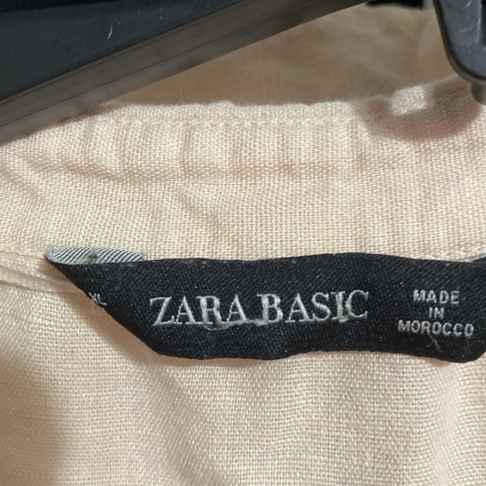 Zara Beige Button-Up Tunic - Picture 8 of 11